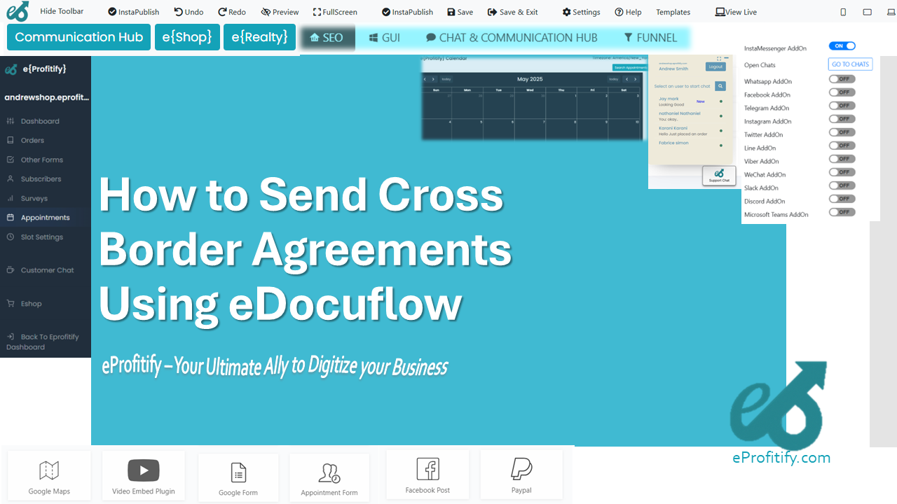 How to Send Cross Border Agreements Using eDocuflow